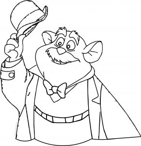 The Great Mouse Detective Daw Cartoon Coloring Pages