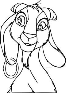 The Hunchback Of Notre Dame Djali Coat Face Cartoon Coloring Pages