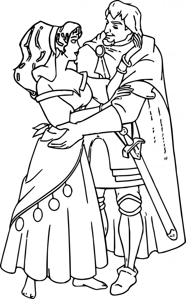 The Hunchback Of Notre Dame Esp Cartoon Coloring Pages - Wecoloringpage.com