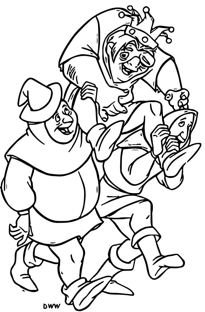 The Hunchback Of Notre Dame Hfr2 Cartoon Coloring Pages ...