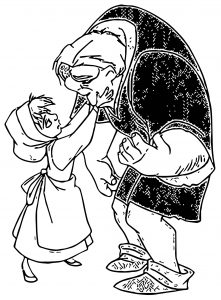 The Hunchback Of Notre Dame Quasi 5 Cartoon Coloring Pages