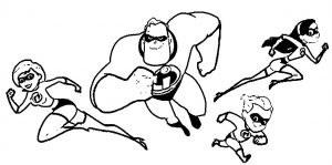 The Incredibles Coloring Page 36