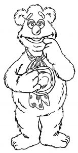 The Muppets fozzie bear 2 Cartoon Coloring Page