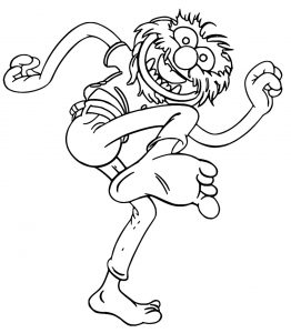 The Muppets muppets animal 3 Cartoon Coloring Page