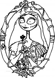 The Nightmare Before Christmas sally Cartoon Coloring Page