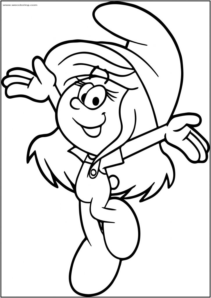 The Smurfs Maddy Smurfling Smurf Free Printable Coloring Page ...