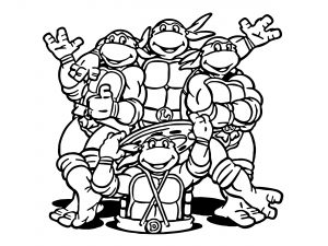 The Teenage Mutant Ninja Turtles Coloring Page