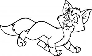 Todd The Fox Cartoon Coloring Page
