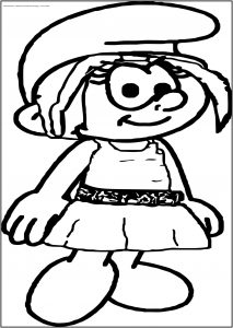 Vexy Smurf Free Printable Coloring Page