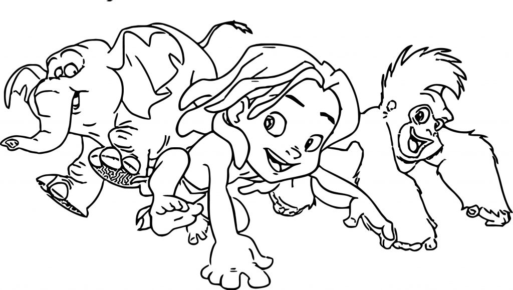 Young Tarzan Tarzan Young Coloring Pages - Wecoloringpage.com