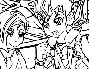 Yu Gi Oh Think Fight Coloring Page