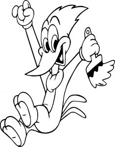 art woody woodpecker coloring page