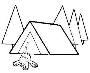 camp coloring page (2)