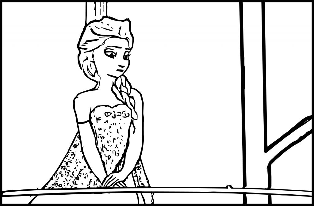 elsa frozen coloring page 002 - Wecoloringpage.com