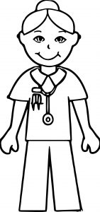 female doctor_coloring page