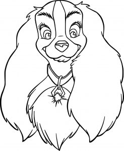 lady dog 2 coloring pages