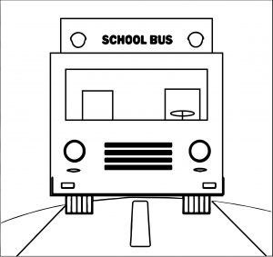 road school bus coloring page