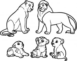 sarafina lion king family adopt coloring page