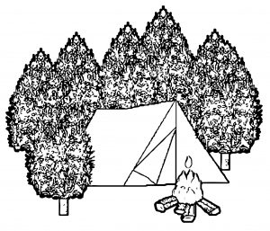 tent 6 coloring page