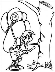 tired camper 1 coloring page