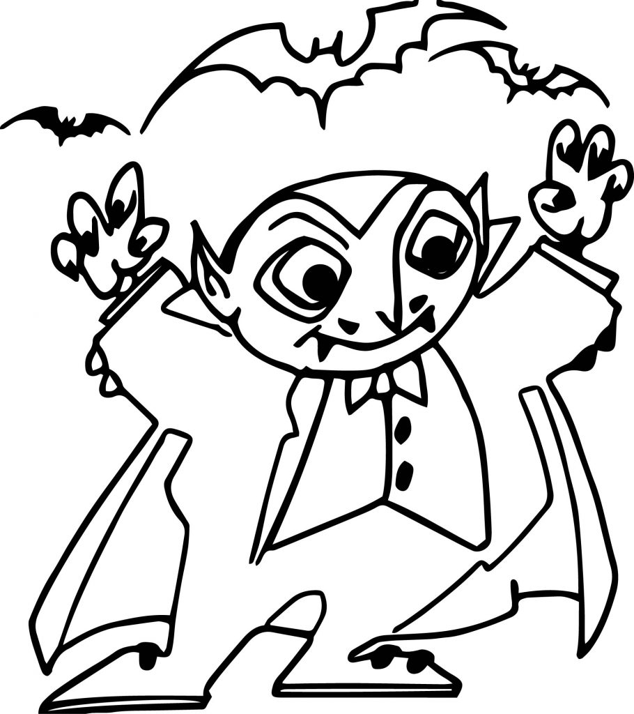 vampire scream man coloring page - Wecoloringpage.com