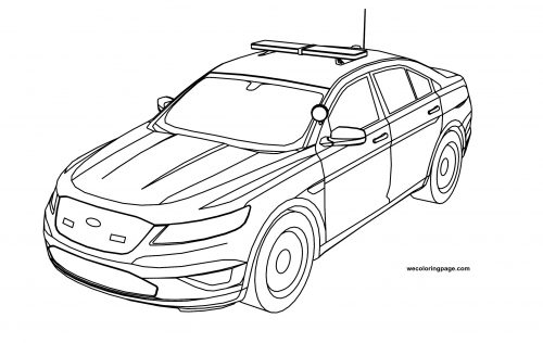 Ford Police Car Coloring Page - Wecoloringpage.com