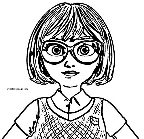 Cartoon teen girl coloring page - Wecoloringpage.com
