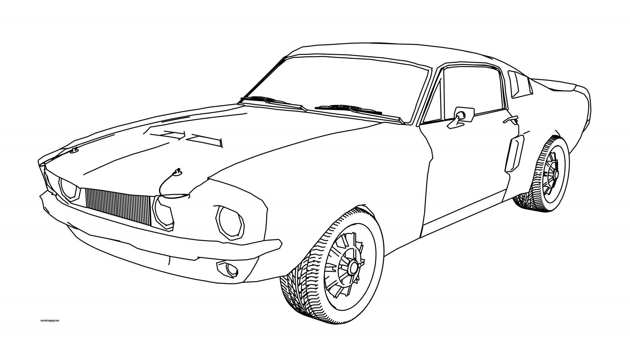 1967 Shelby Mustang GT500 Coloring Page - Wecoloringpage.com