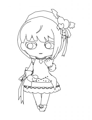 Frederica Chibi Coloring Page - Wecoloringpage.com