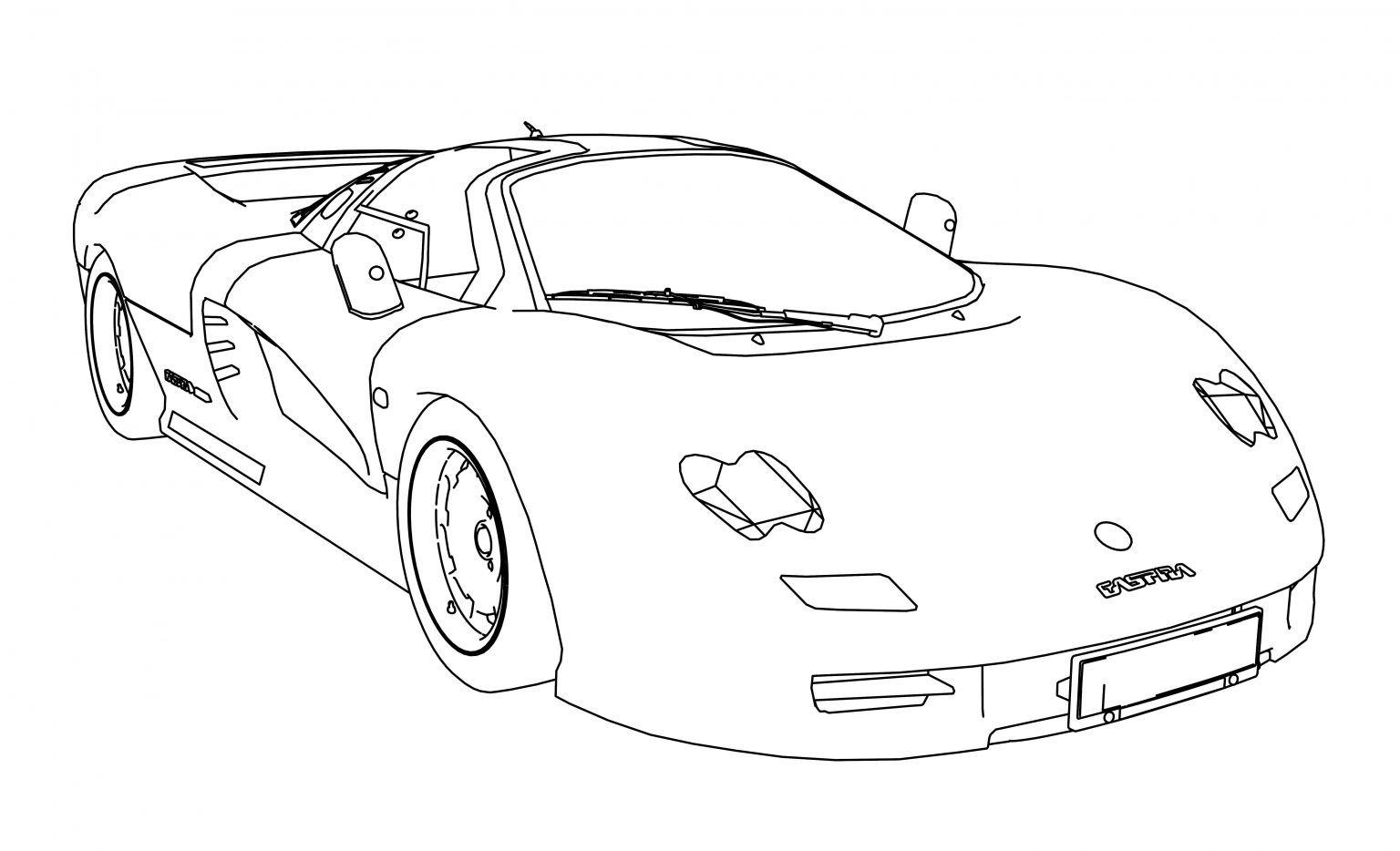 Jiotto Caspita F1 Road Car 1989 Perspective Front Coloring Page ...