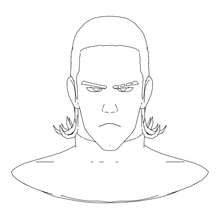 opm king man face coloring page - Wecoloringpage.com