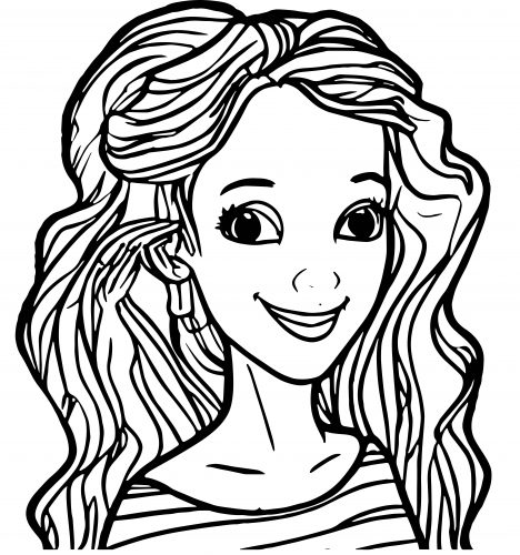Random Girl Coloring Page - Wecoloringpage.com