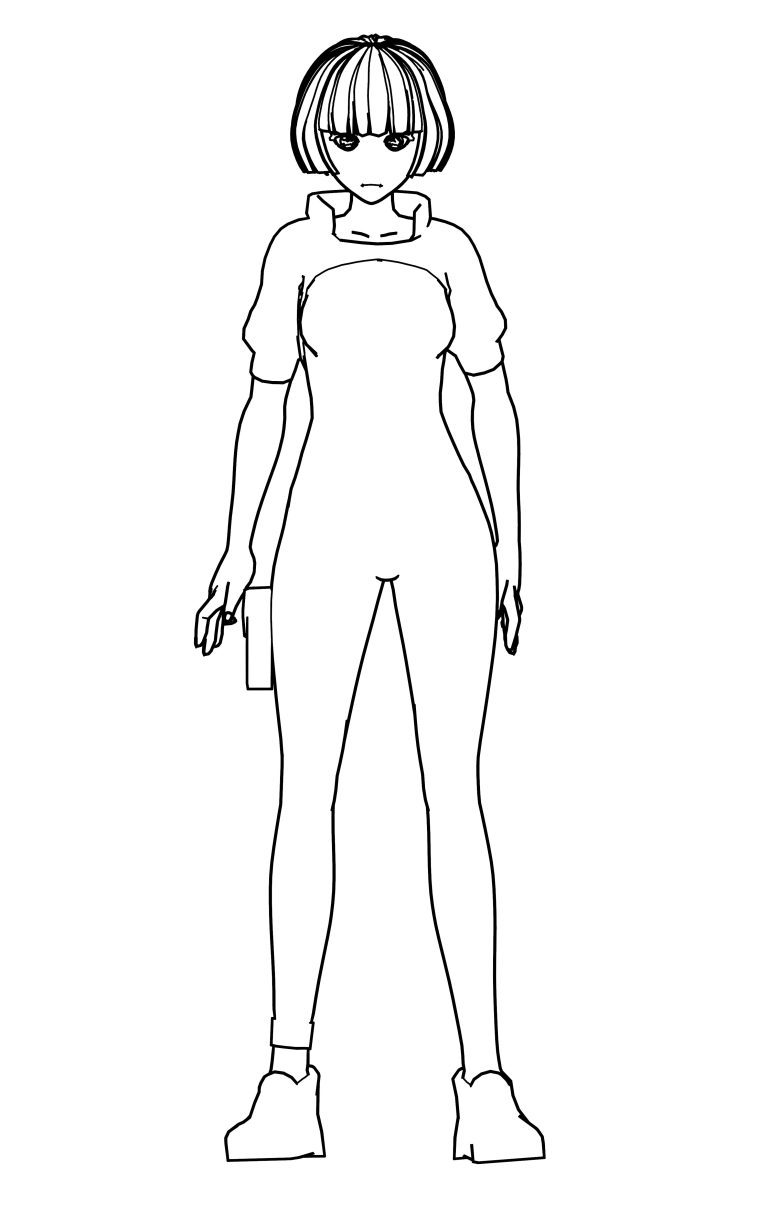 Sasha Girl Coloring Page - Wecoloringpage.com