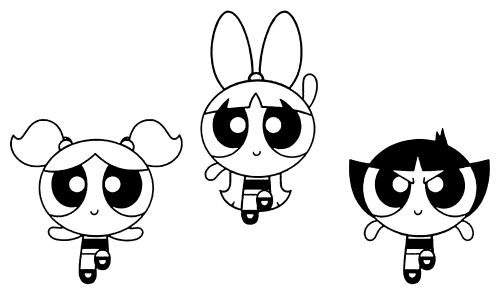 The Powerpuff Girls Fly Coloring Page - Wecoloringpage.com