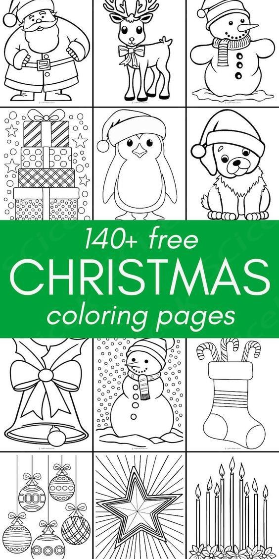 140 Printable Christmas Coloring Pages FREE Wecoloringpage