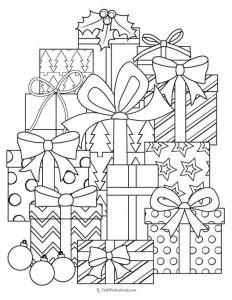 40 Christmas Coloring Pages for Adults FREE|wecoloringpage
