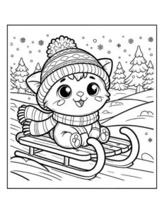 Free Winter Coloring Pages for Kids|wecoloringpage