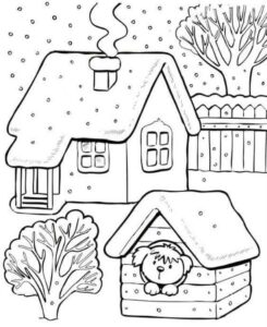 Snow Coloring Pages|wecoloringpage