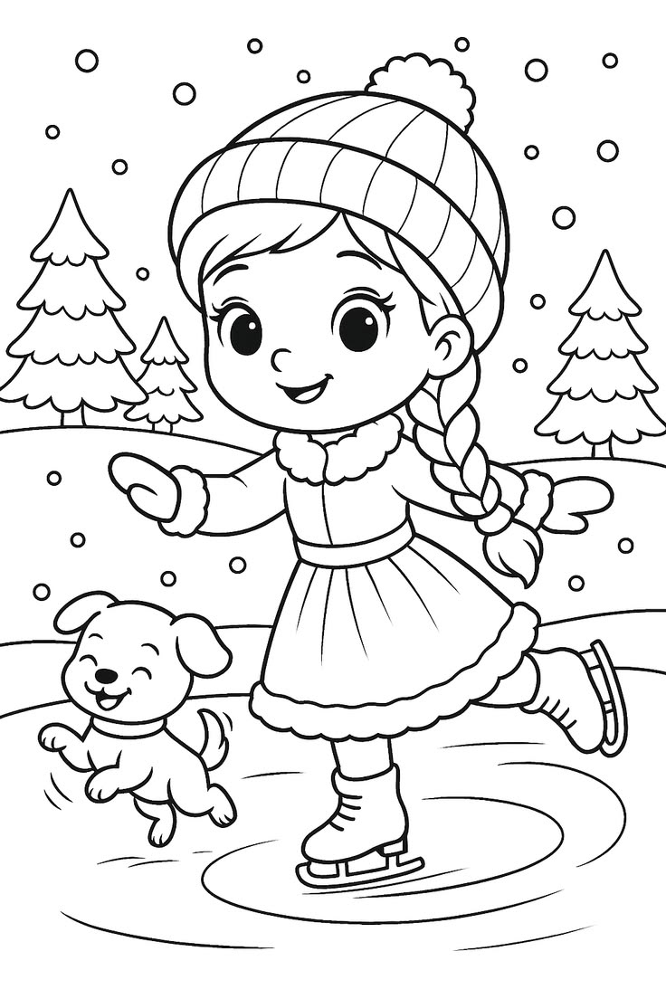 A Cozy Winter Coloring Pages
