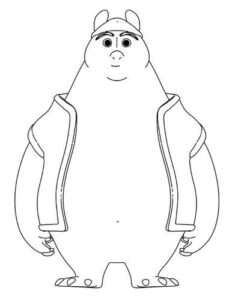 bear cartoon character front coloring pages 743749