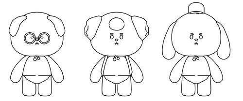 Cartoon Kids Animal Baby Coloring Pages