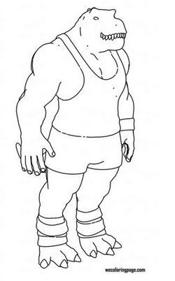 Dinosaur Man Coloring Pages