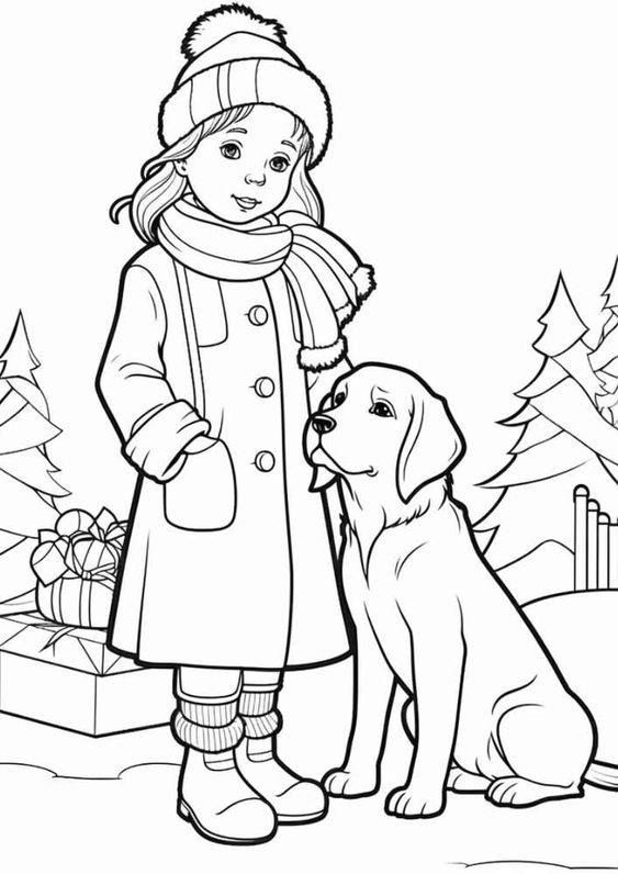 Free Kids Christmas Coloring Pages